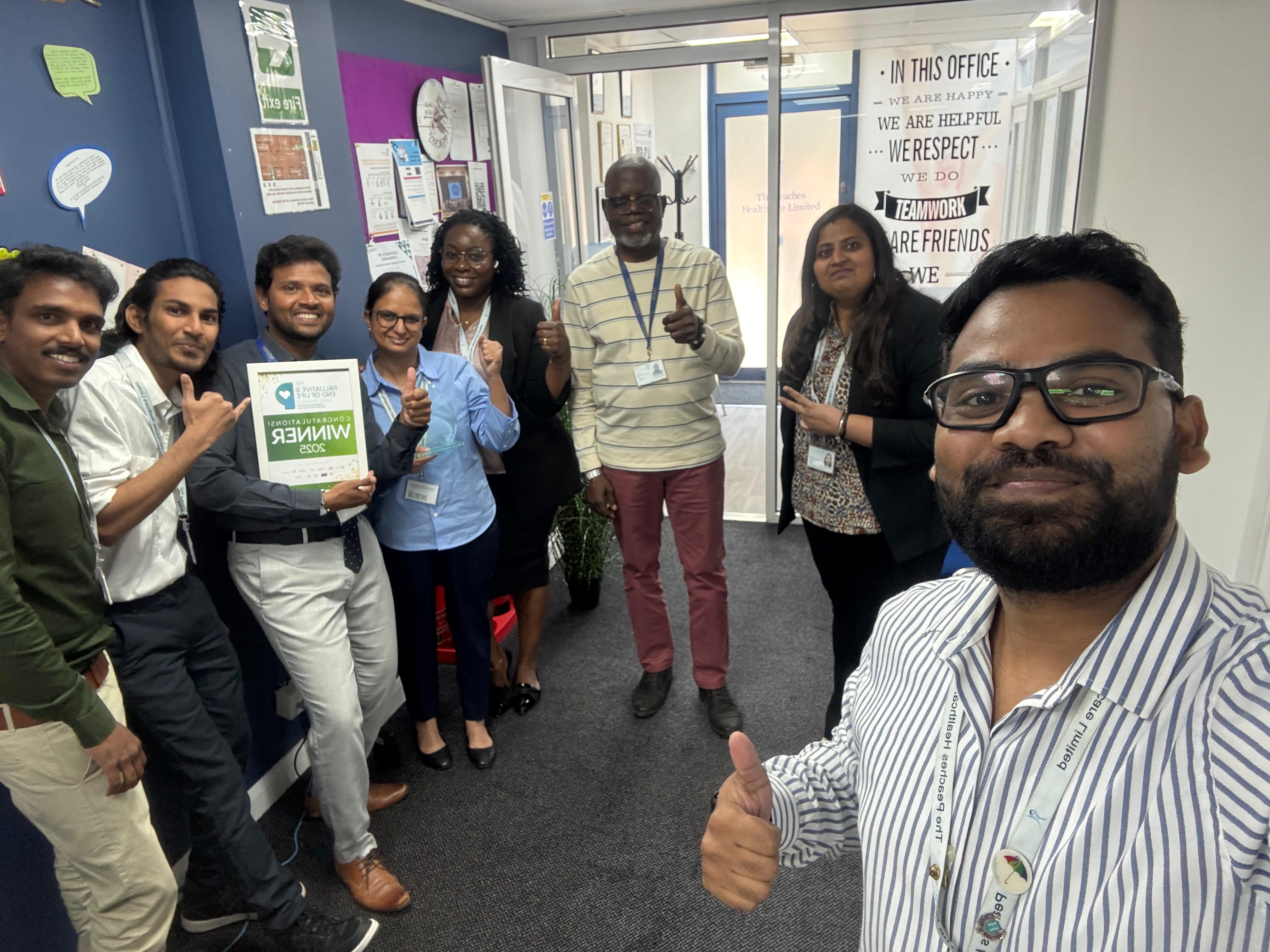 Staff at the awards ceremony